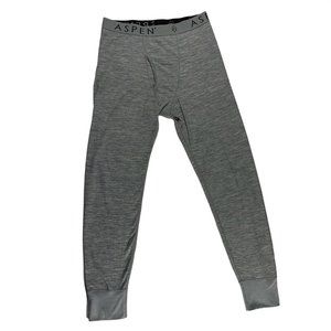 Aspen mens Gray thermal long underpants Size Medium.